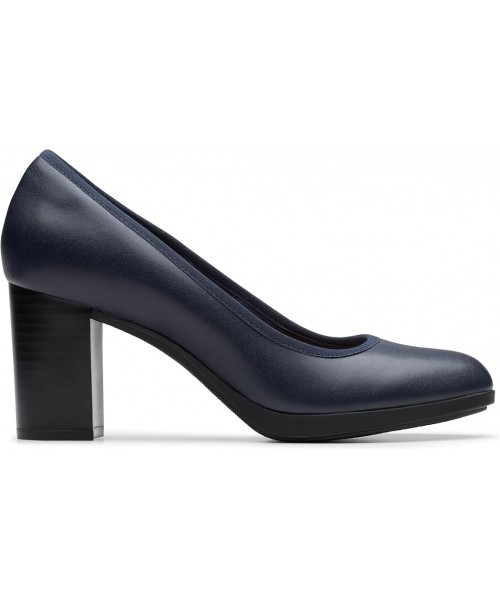 Clarks - Bayla Carly Navy Leather Clarks - Bayla Carly Navy Leather